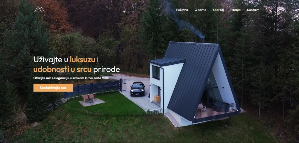 Luksuz i srce prirode Vila Hill Rest sa novom Web Stranicom