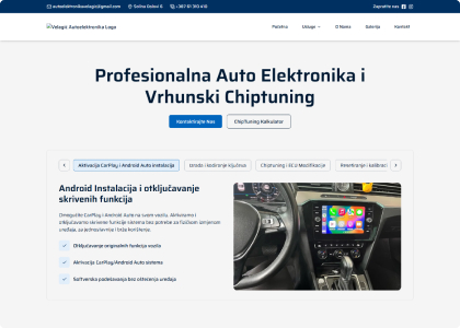 Profesionalna izrada web stranica – primjer projekta Autoelektronika Velagić