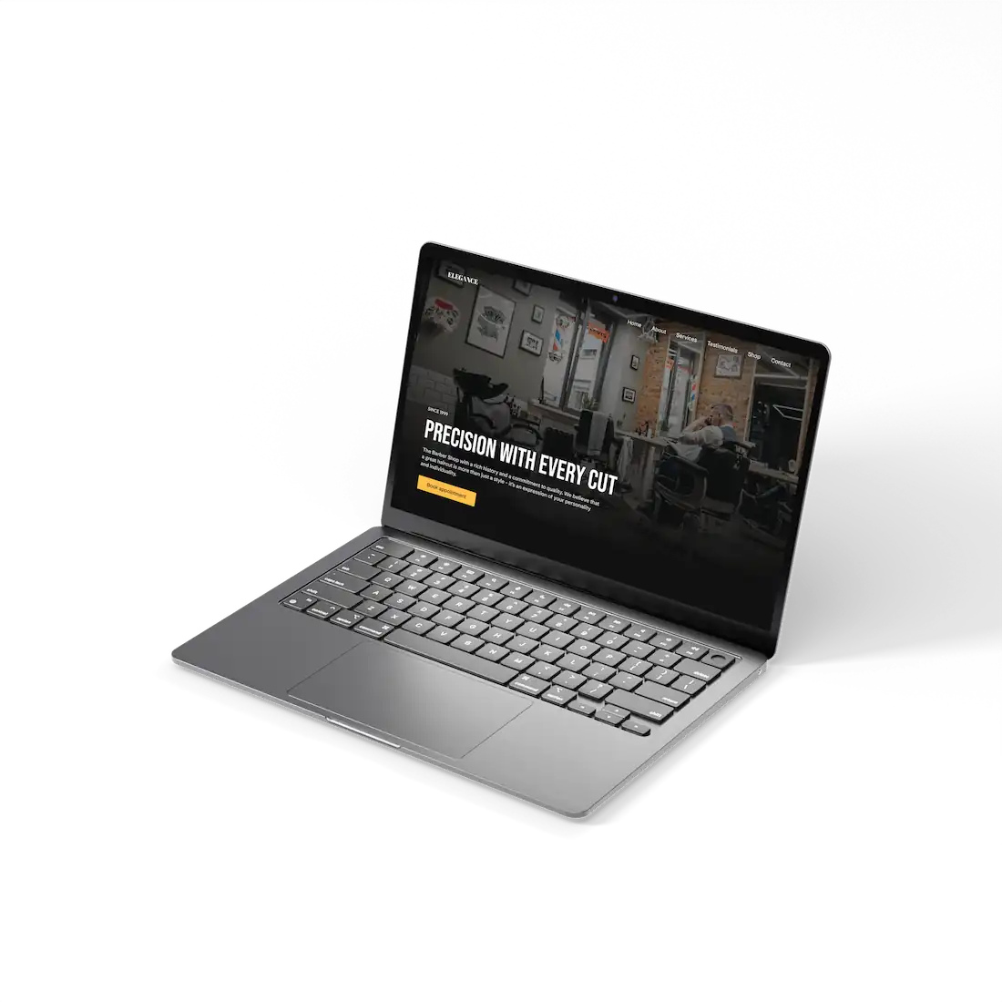 Laptop that showcases the website of Villa Hill Rest